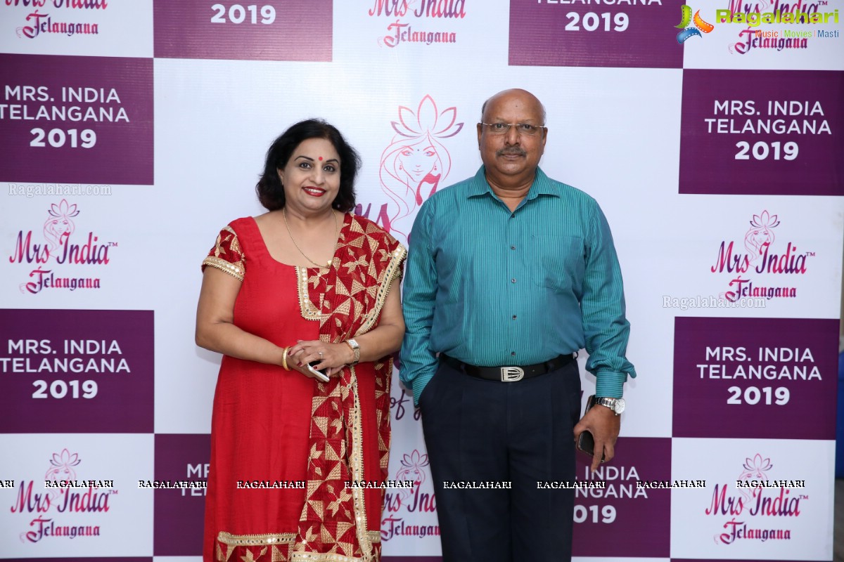 Launch of Mrs India Telangana 2019 at Prasad Labs Preview Theatre, Banjara Hills, Hyderabad