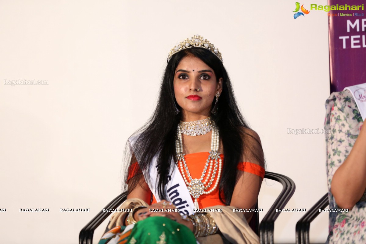 Launch of Mrs India Telangana 2019 at Prasad Labs Preview Theatre, Banjara Hills, Hyderabad