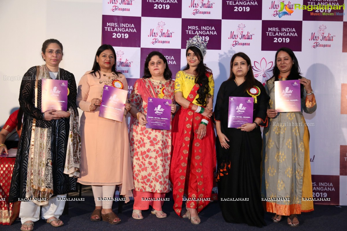 Launch of Mrs India Telangana 2019 at Prasad Labs Preview Theatre, Banjara Hills, Hyderabad