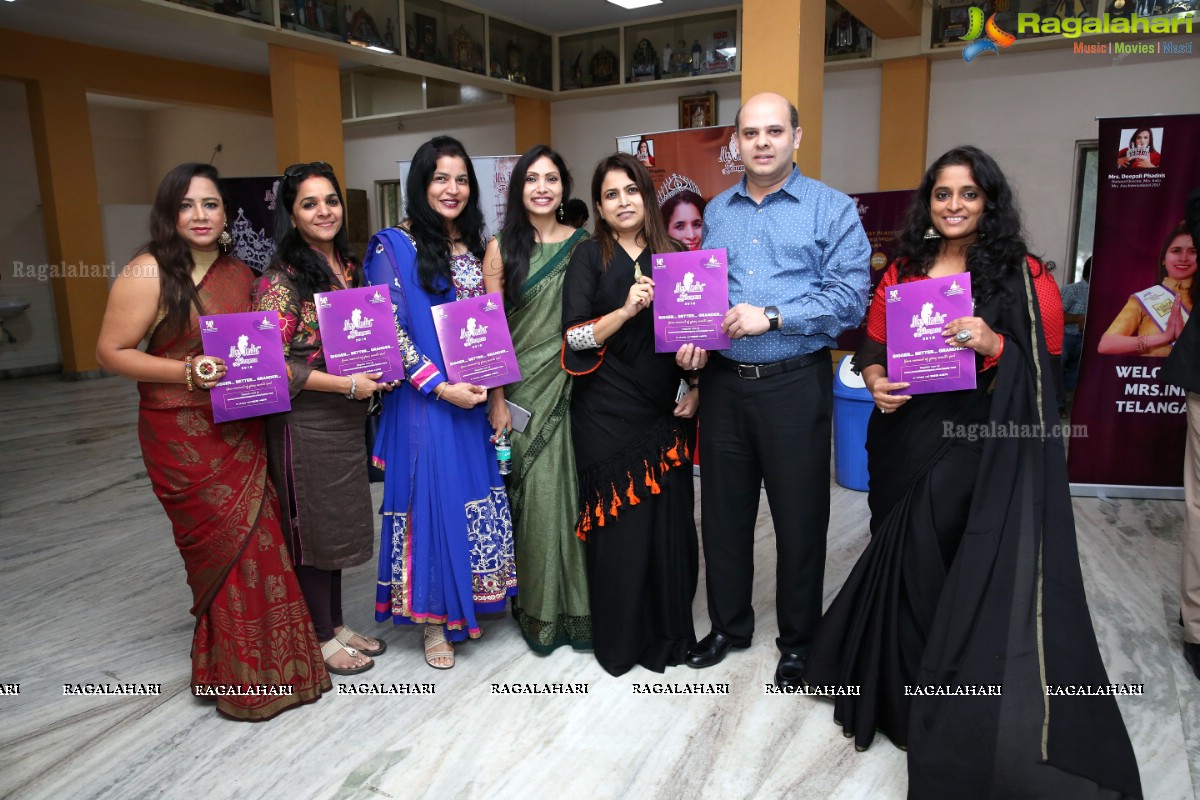 Launch of Mrs India Telangana 2019 at Prasad Labs Preview Theatre, Banjara Hills, Hyderabad