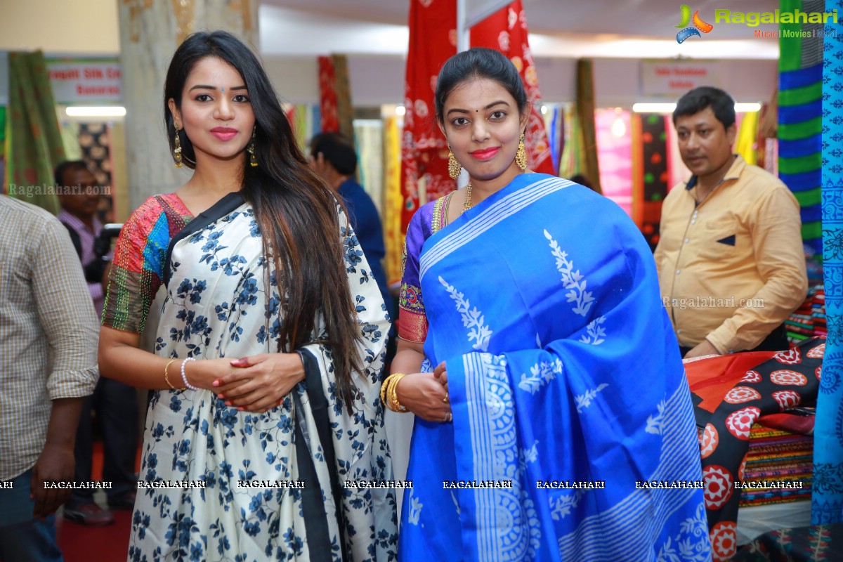 Bhavya Sri launches National Silk Expo at Sri Satya Sai Nigamagamam