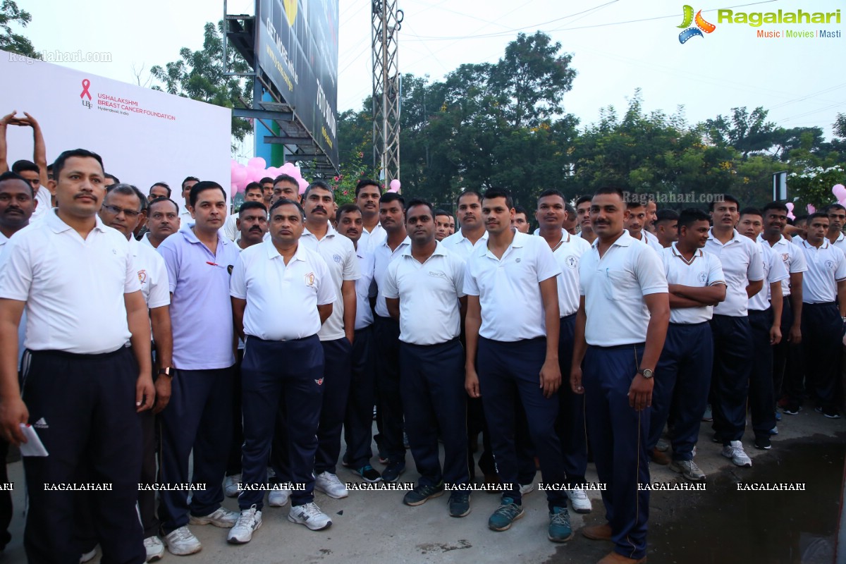 PV Sindhu Flags Off 2k Pink Ribbon Walk -2018 at KBR Park