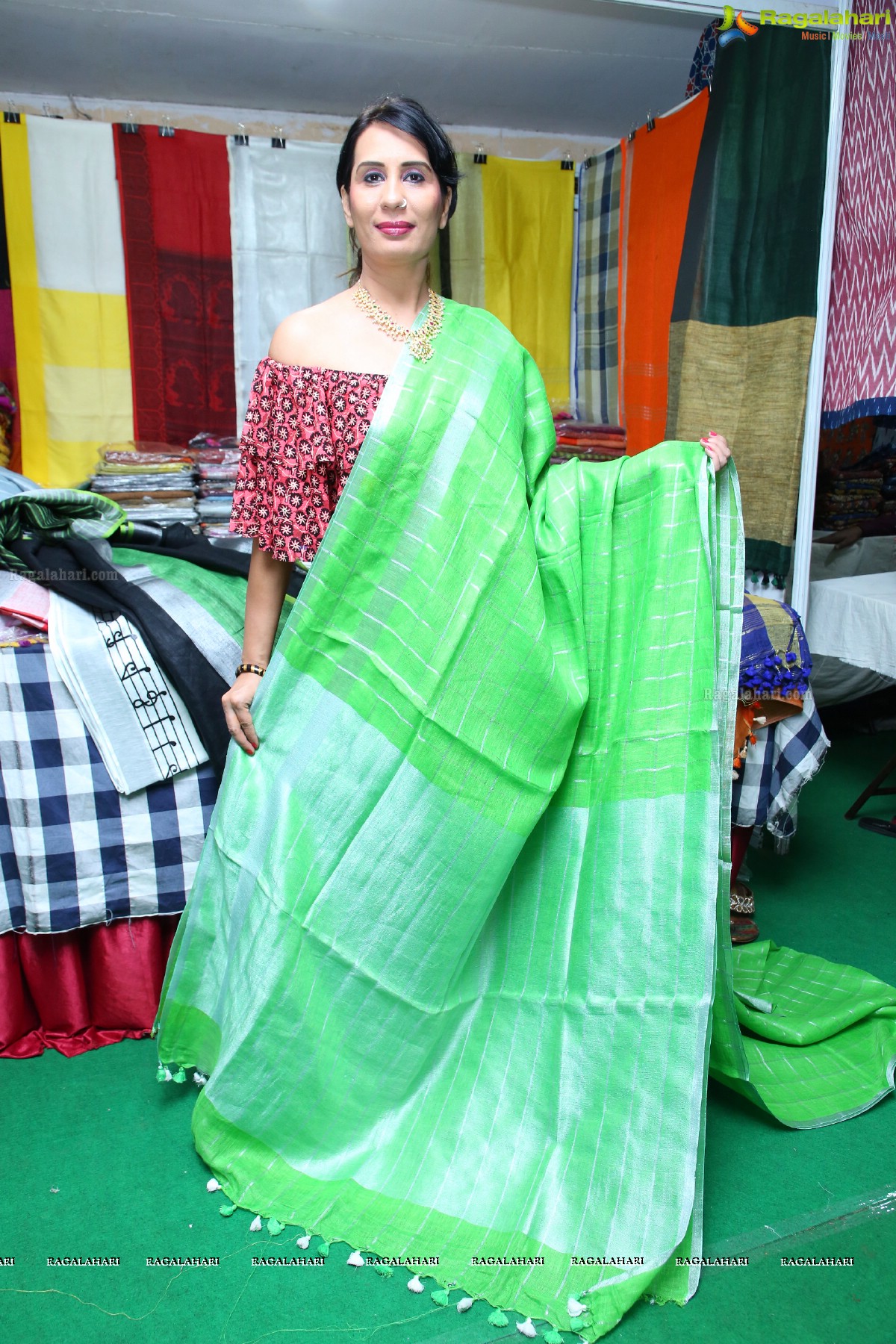 Ruchika Sharma launches Silk & Cotton Expo at Sri Satya Sai Nigamagamam