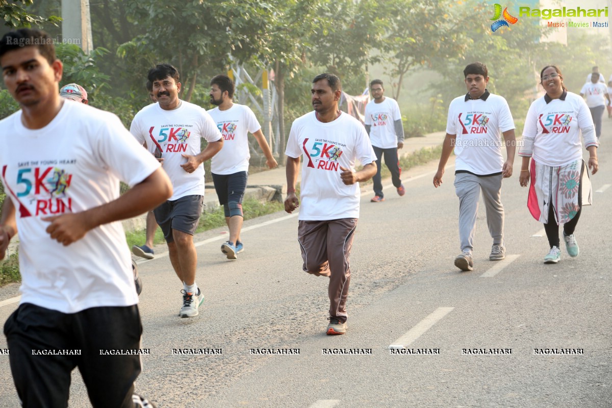 Second Edition of Save The Young Heart’s 5k Run at Kaitalapur Ground