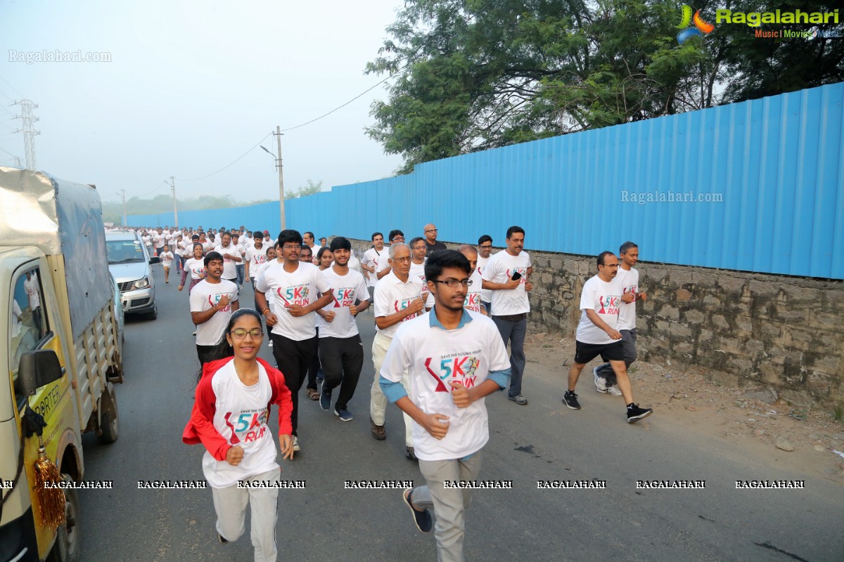 Second Edition of Save The Young Heart’s 5k Run at Kaitalapur Ground