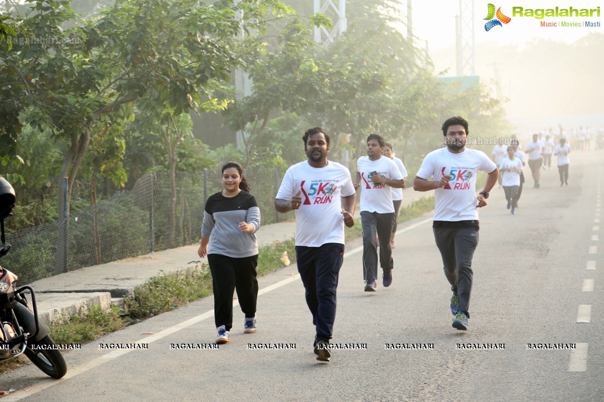 Second Edition of Save The Young Heart’s 5k Run at Kaitalapur Ground