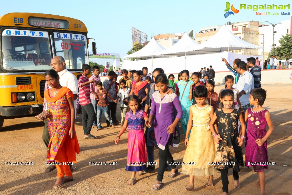 Actress Niharika Konidela Flags off ‘Sight-A-Thon’ Blindfold 2K Walk at Peoples Plaza