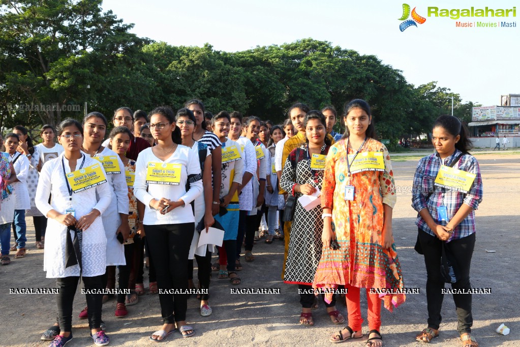 Actress Niharika Konidela Flags off ‘Sight-A-Thon’ Blindfold 2K Walk at Peoples Plaza