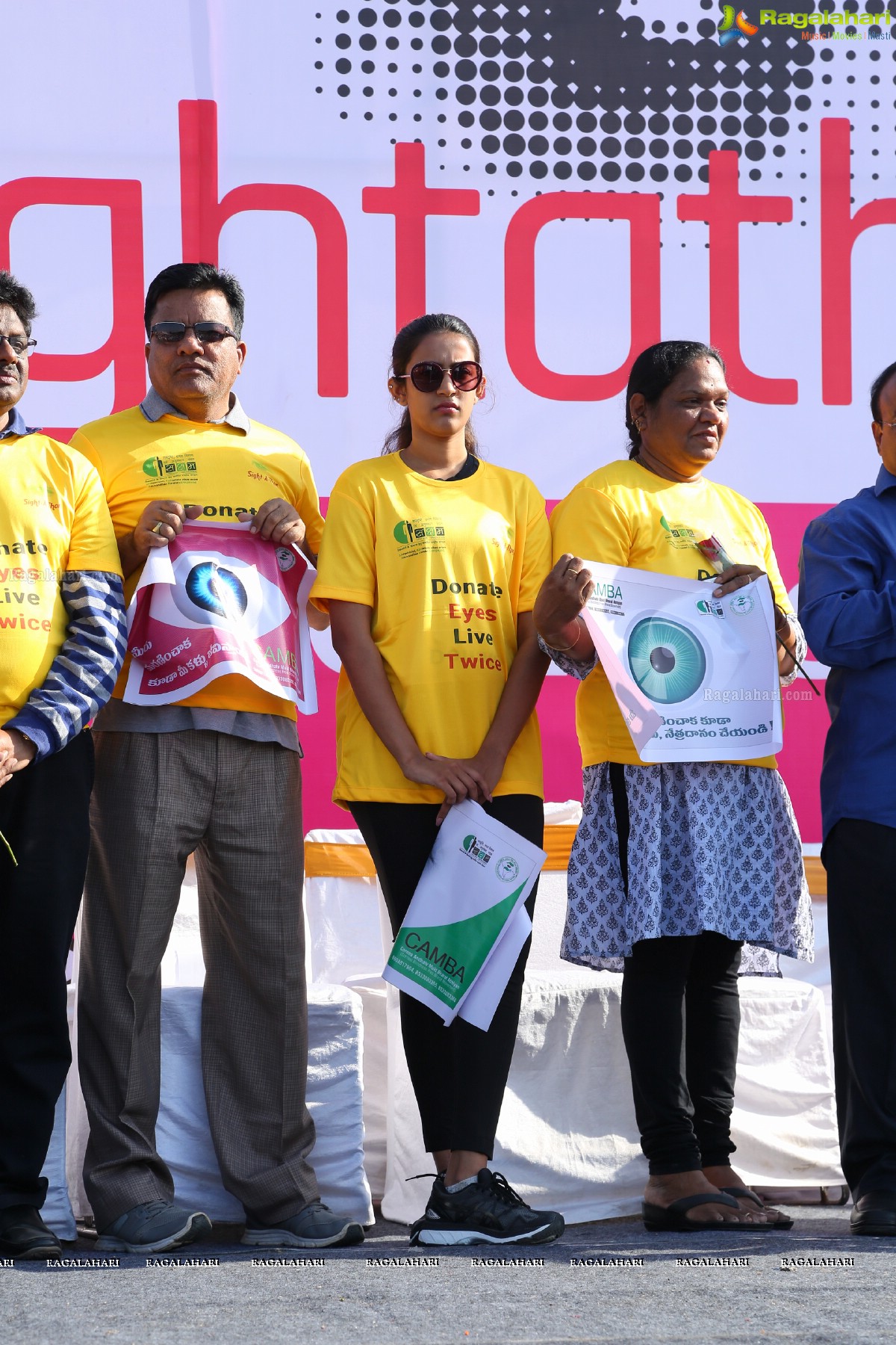 Actress Niharika Konidela Flags off ‘Sight-A-Thon’ Blindfold 2K Walk at Peoples Plaza