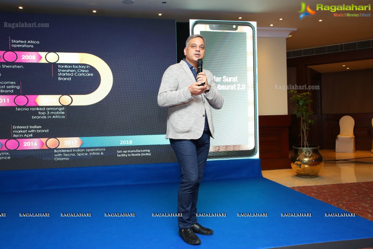 Tecno Camon AI Series Mobiles Launch at Taj Krishna