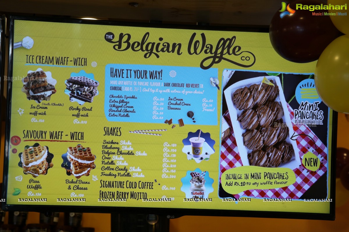 Grand Launch of The Belgian Waffle at Road #36, Jubilee Hills, Hyderabad