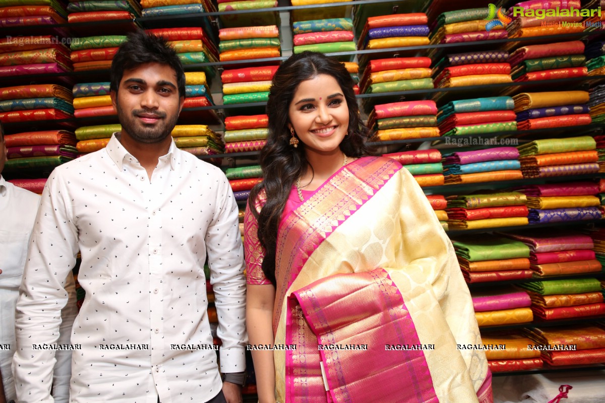 Anupama Parameshwaran Launches Designer & Fancy Sections at Kukatpally Kancheepuram VRK Silks
