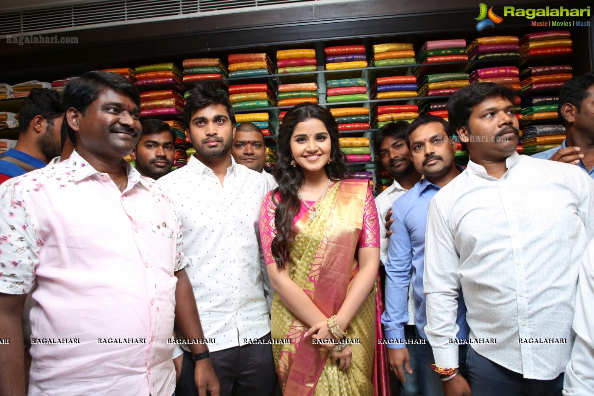 Anupama Parameshwaran Launches Designer & Fancy Sections at Kukatpally Kancheepuram VRK Silks