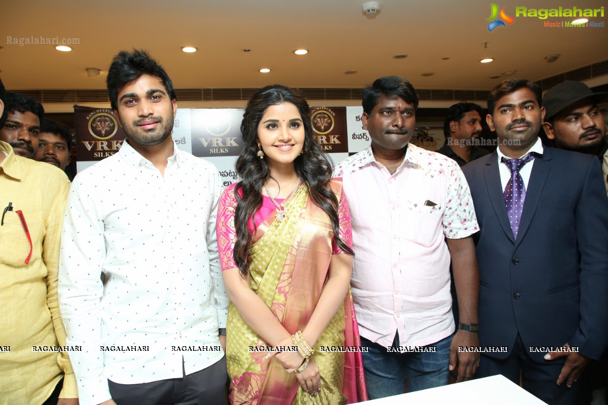 Anupama Parameshwaran Launches Designer & Fancy Sections at Kukatpally Kancheepuram VRK Silks