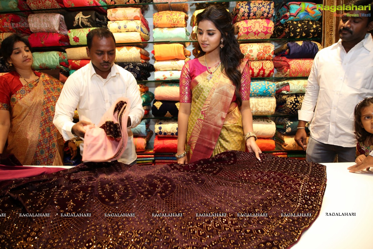 Anupama Parameshwaran Launches Designer & Fancy Sections at Suchitra Circle Kancheepuram VRK Silks