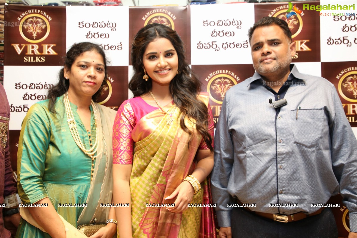 Anupama Parameshwaran Launches Designer & Fancy Sections at Suchitra Circle Kancheepuram VRK Silks