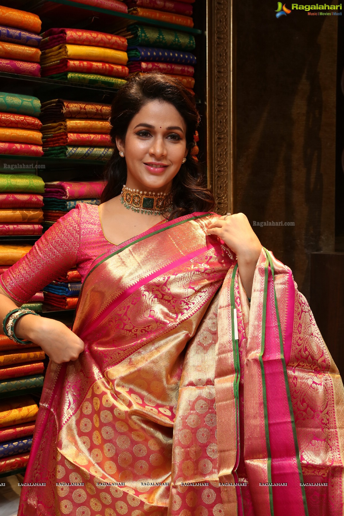 Kanchipuram Kamakshi Silks Grand Launch by Lavanya Tripathi at Woman's World, Chandanagar