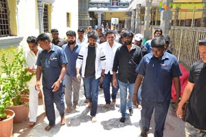 Gang Leader Team at Vijayawada Durga Temple