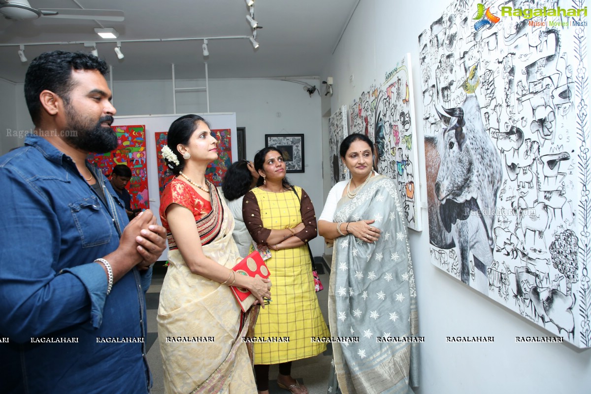 Aalankritha Art Gallery Paintings Exhibition Titled 'Complementary Conflicts'