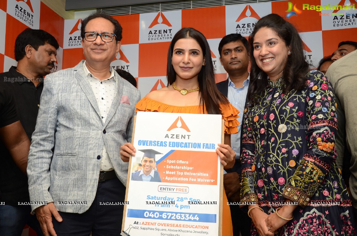 Azent Overseas Education Hyderabad Center Launch by Samantha Akkineni