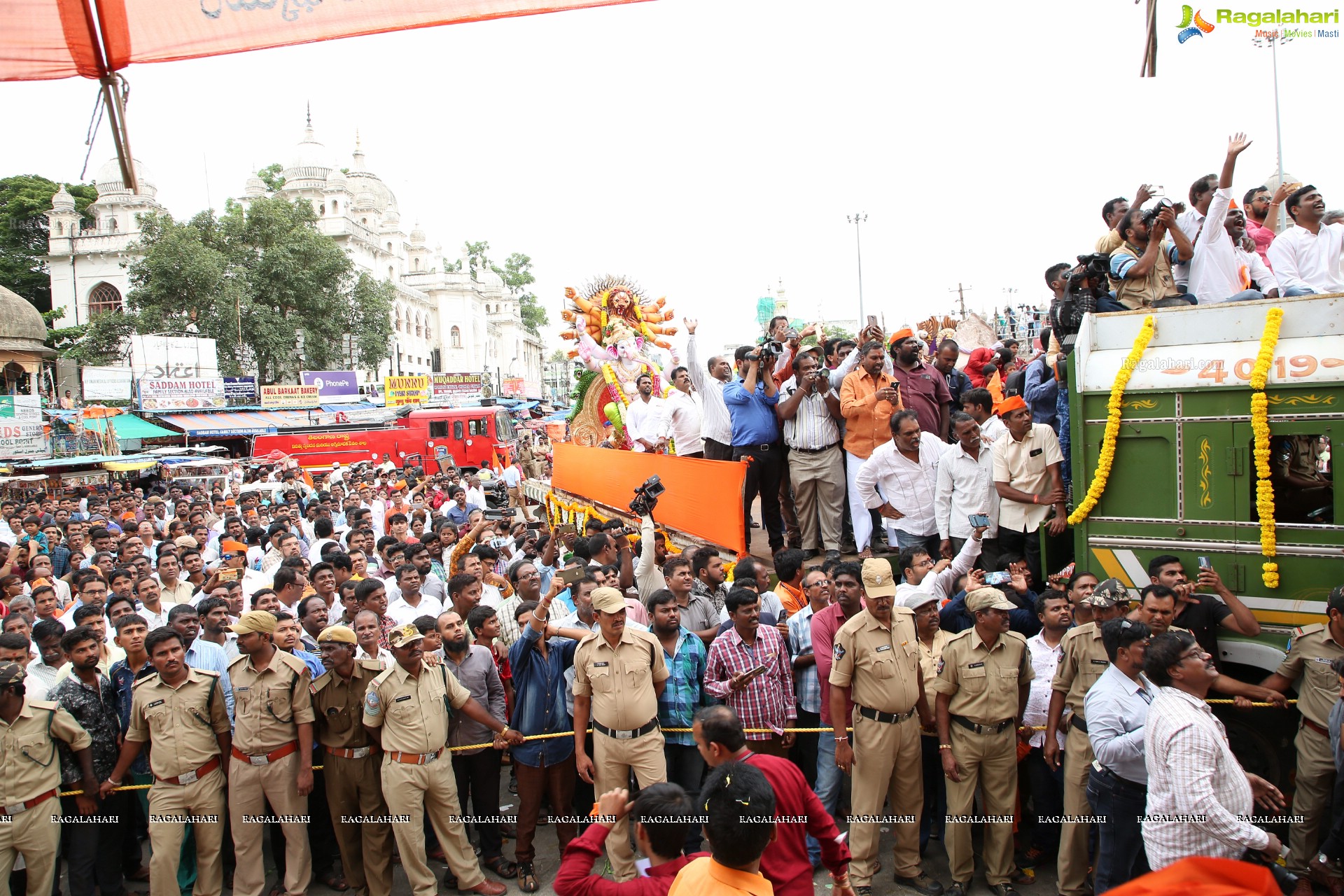 Ganesh Immersion Procession 2019 at Charminar