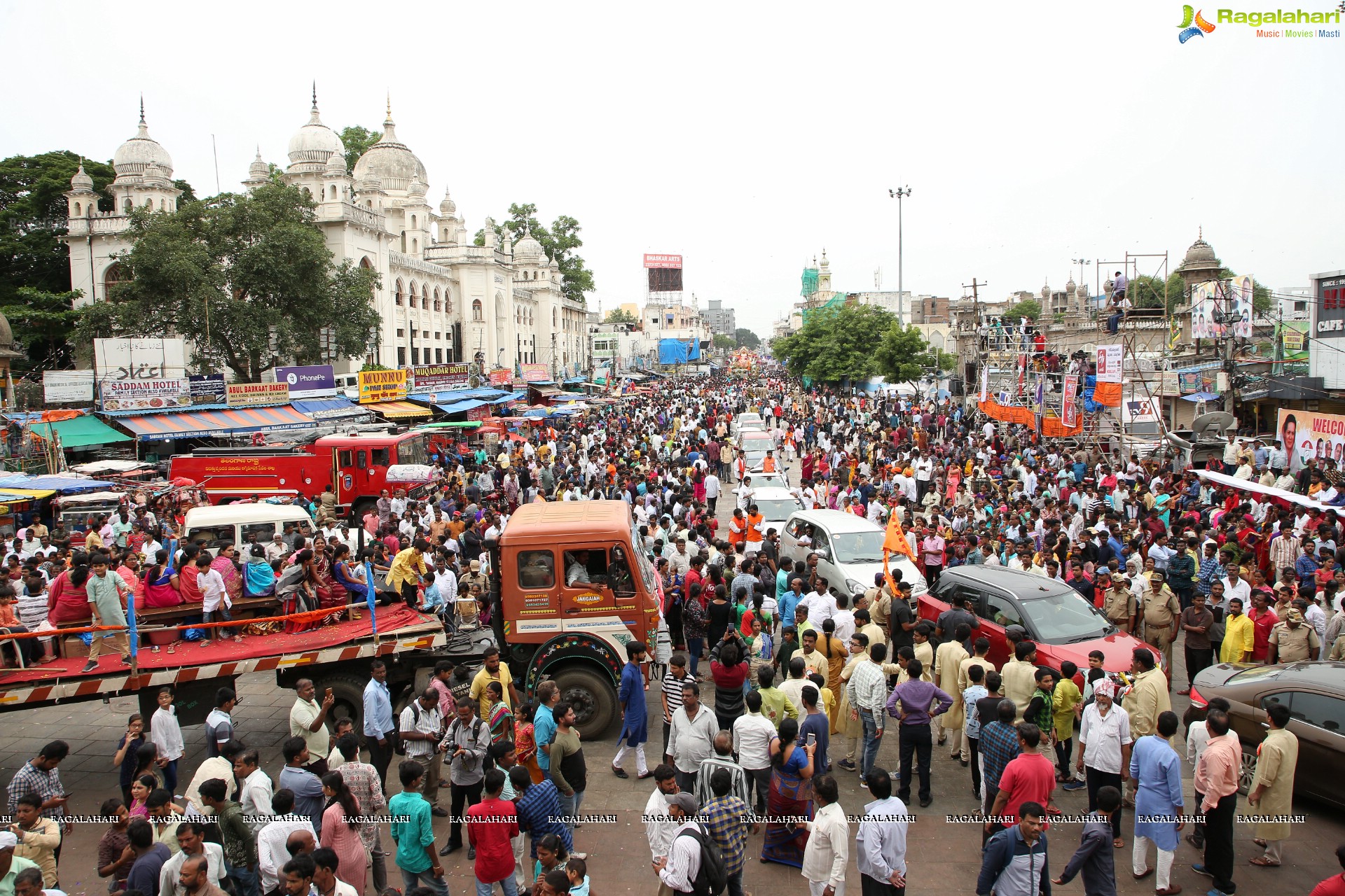 Ganesh Immersion Procession 2019 at Charminar