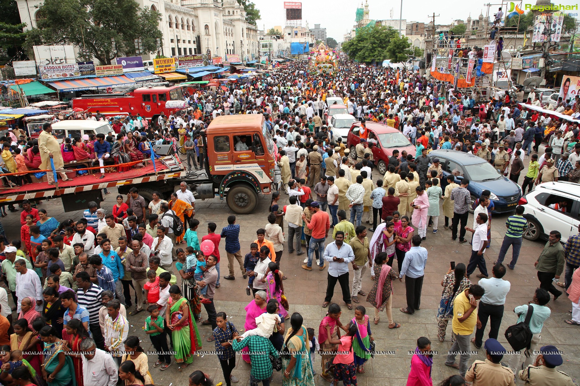 Ganesh Immersion Procession 2019 at Charminar