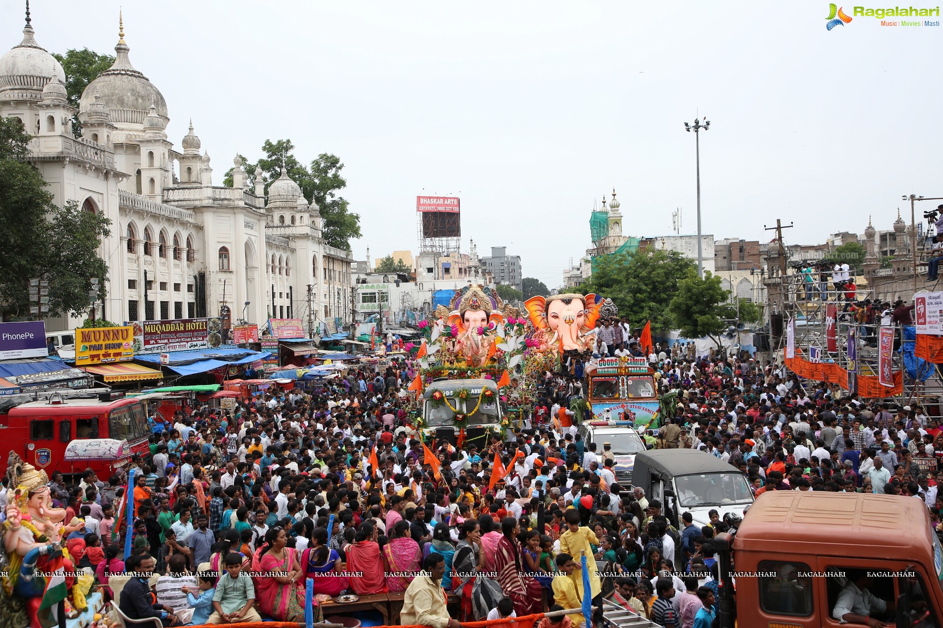 Ganesh Immersion Procession 2019 at Charminar