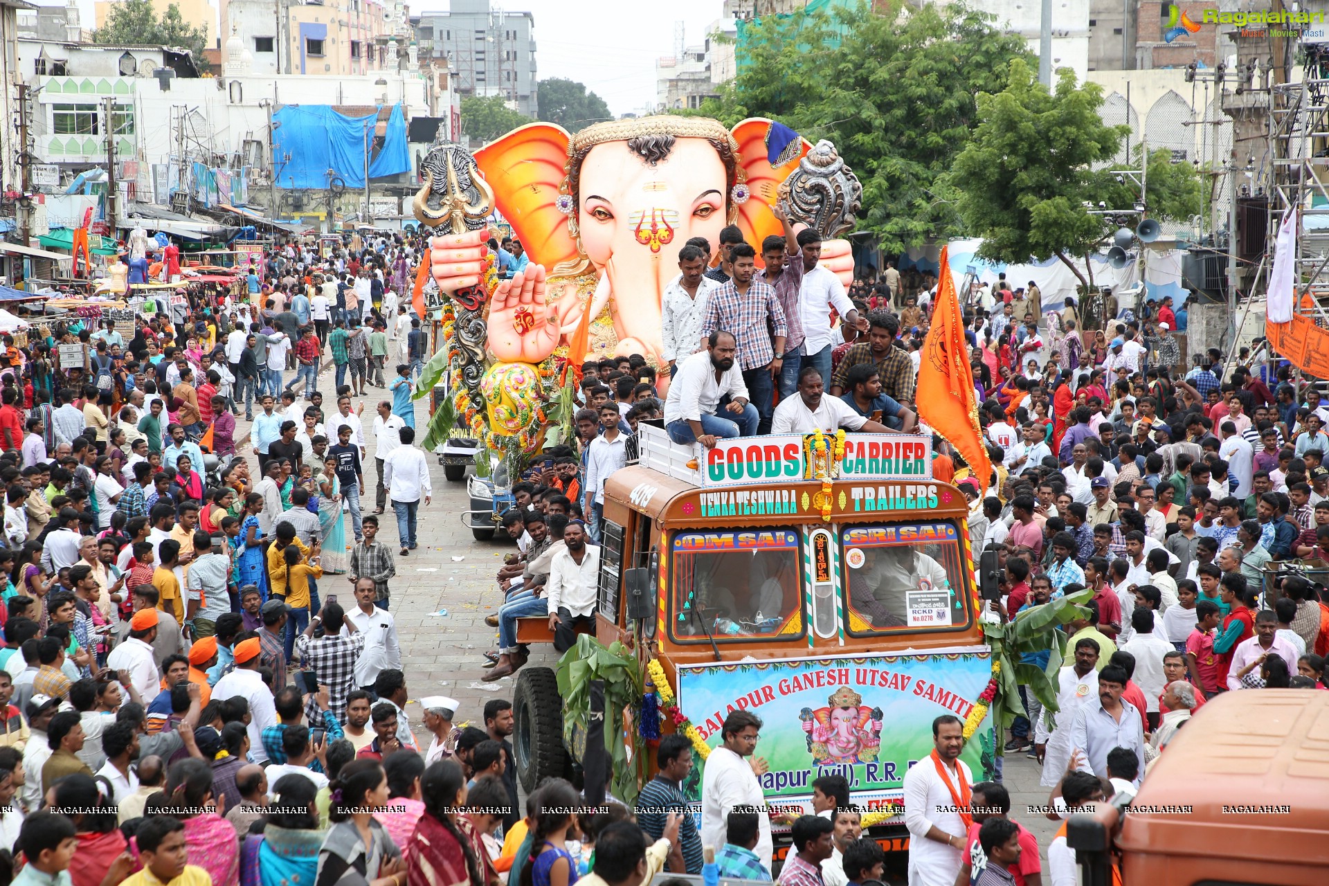 Ganesh Immersion Procession 2019 at Charminar