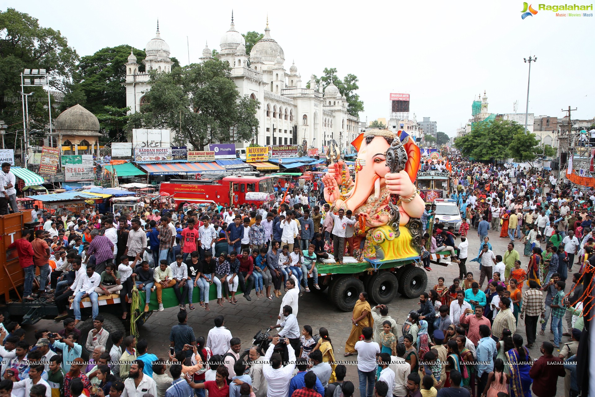 Ganesh Immersion Procession 2019 at Charminar