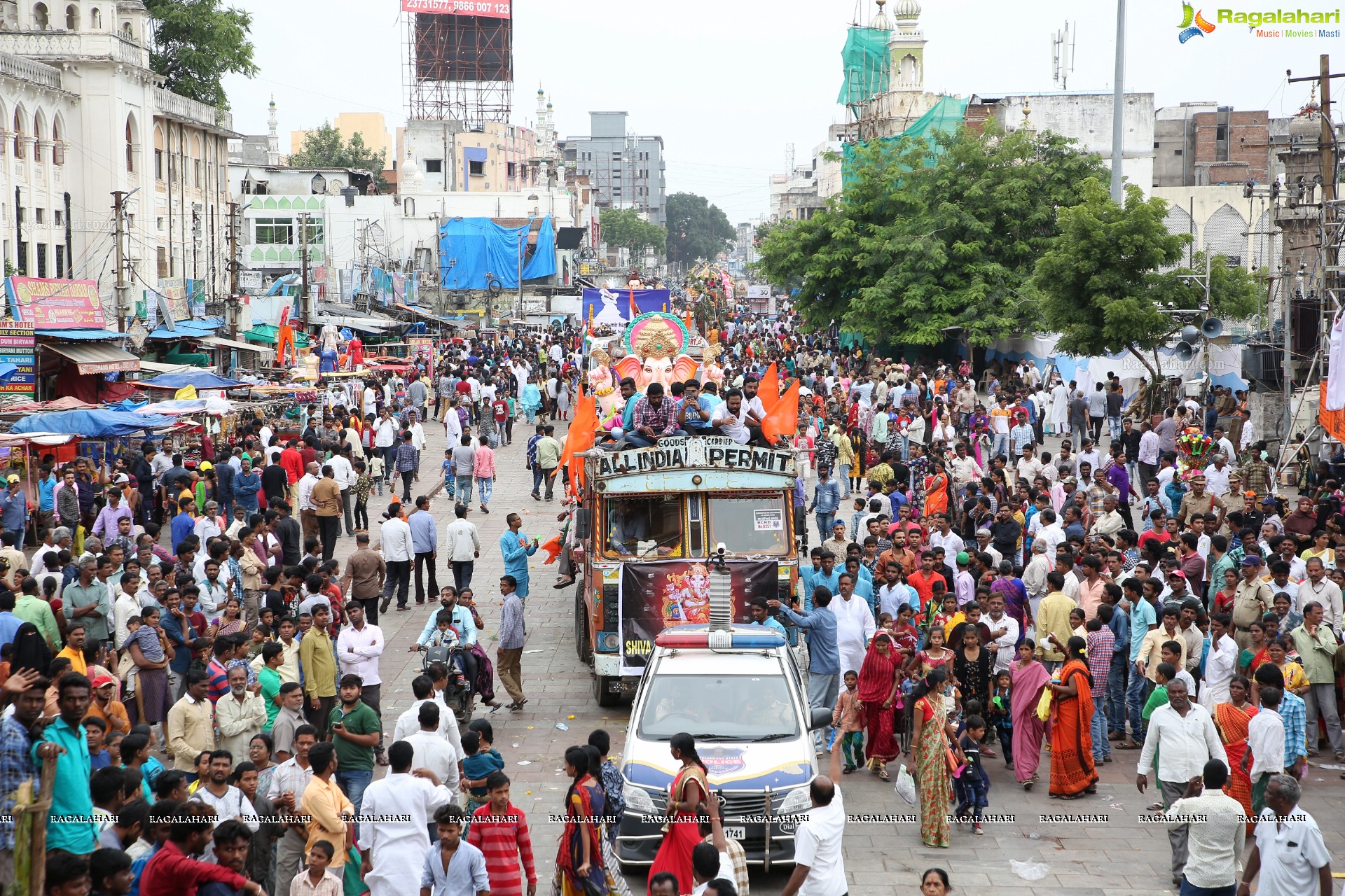 Ganesh Immersion Procession 2019 at Charminar