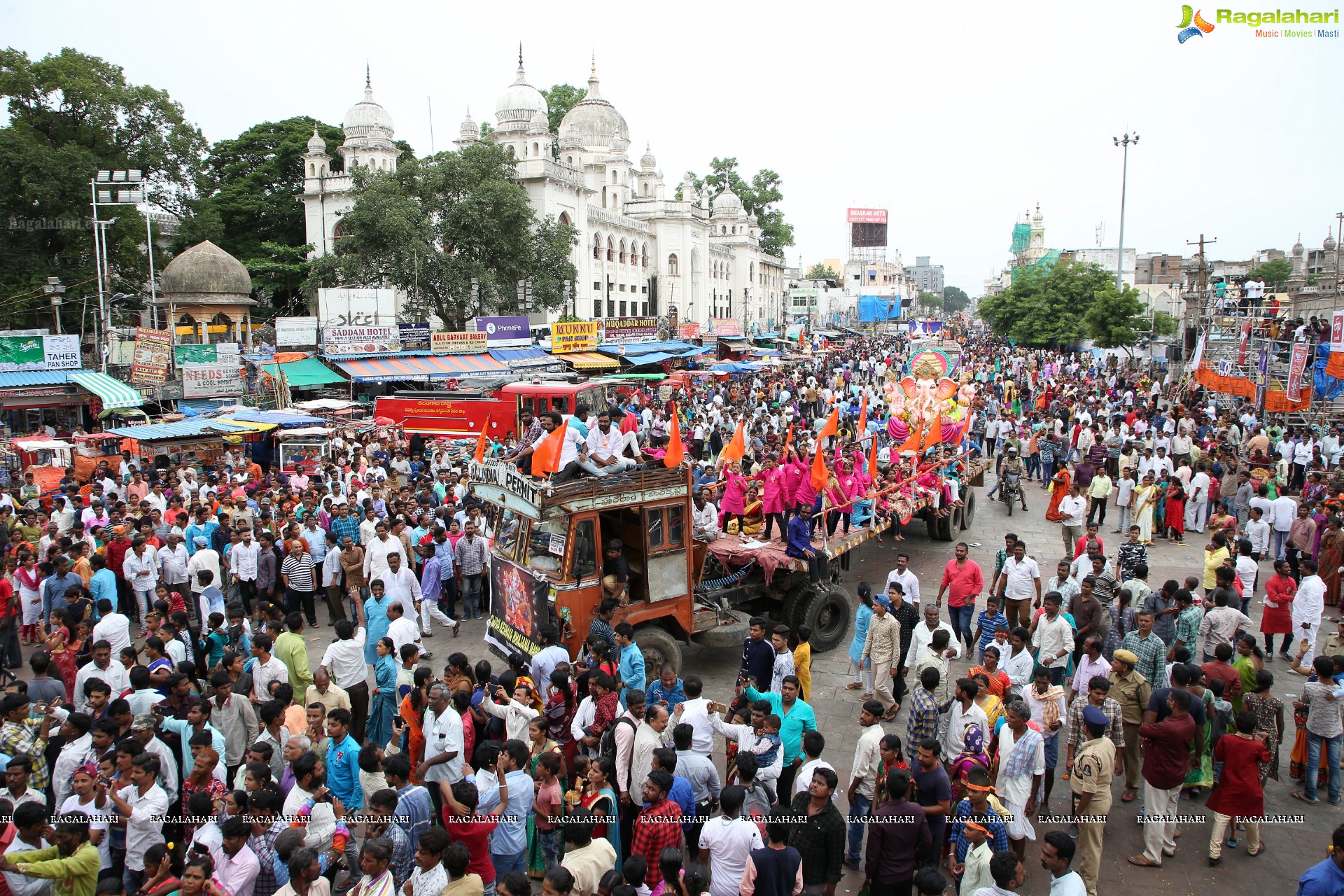 Ganesh Immersion Procession 2019 at Charminar