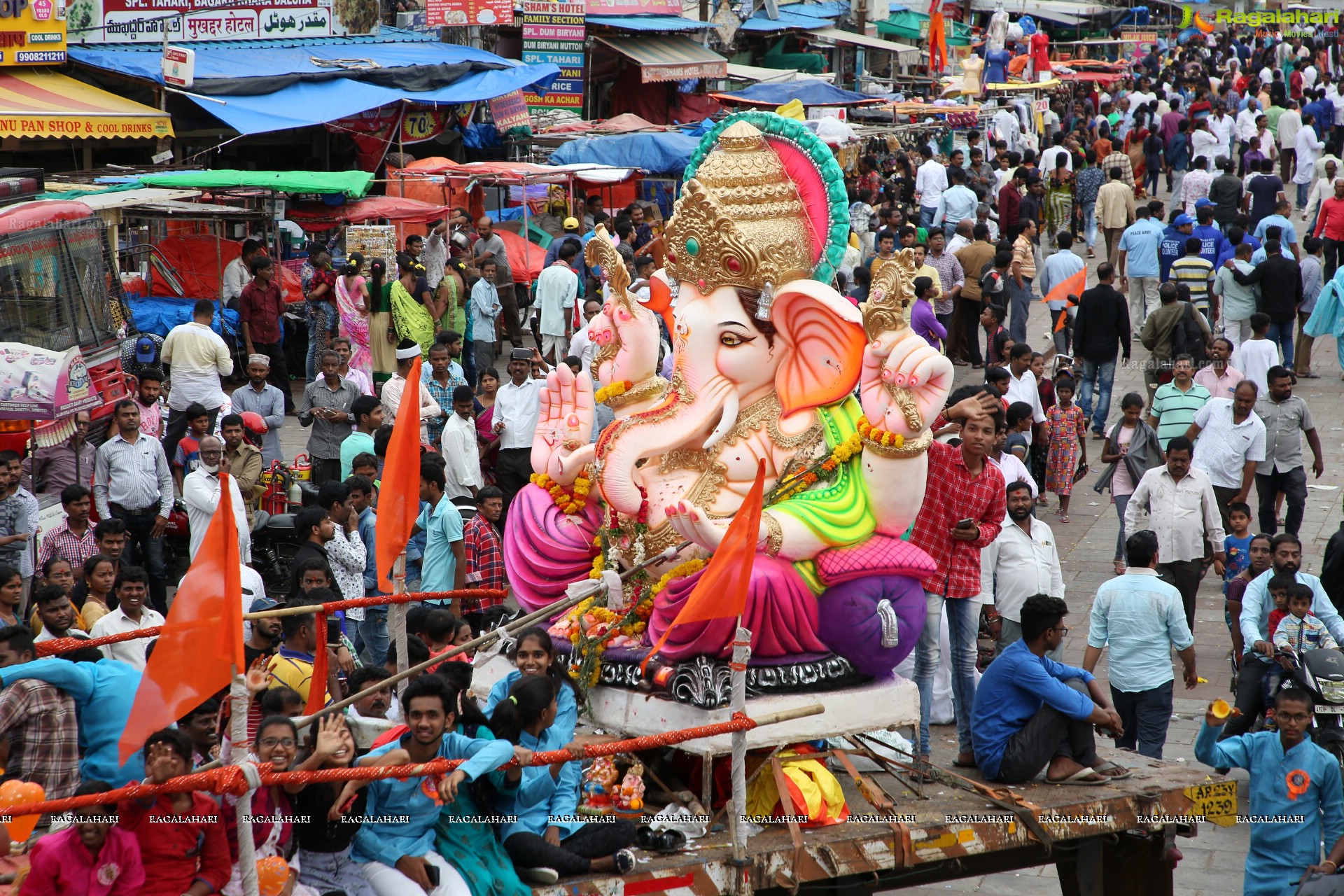 Ganesh Immersion Procession 2019 at Charminar