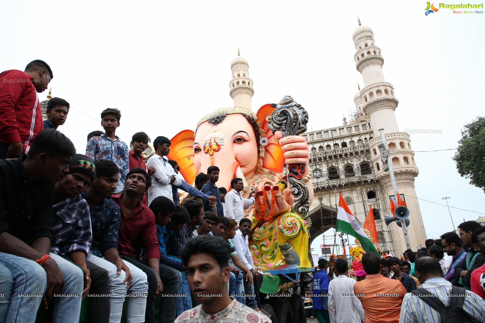 Ganesh Immersion Procession 2019 at Charminar