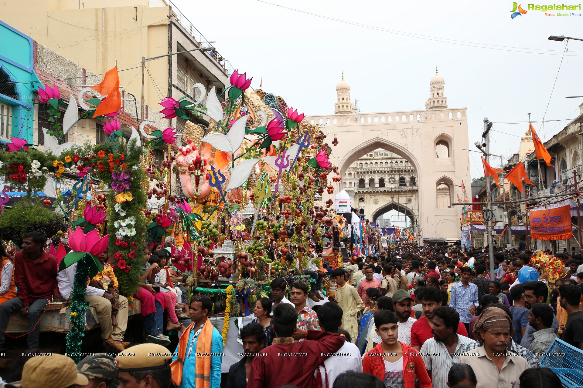 Ganesh Immersion Procession 2019 at Charminar