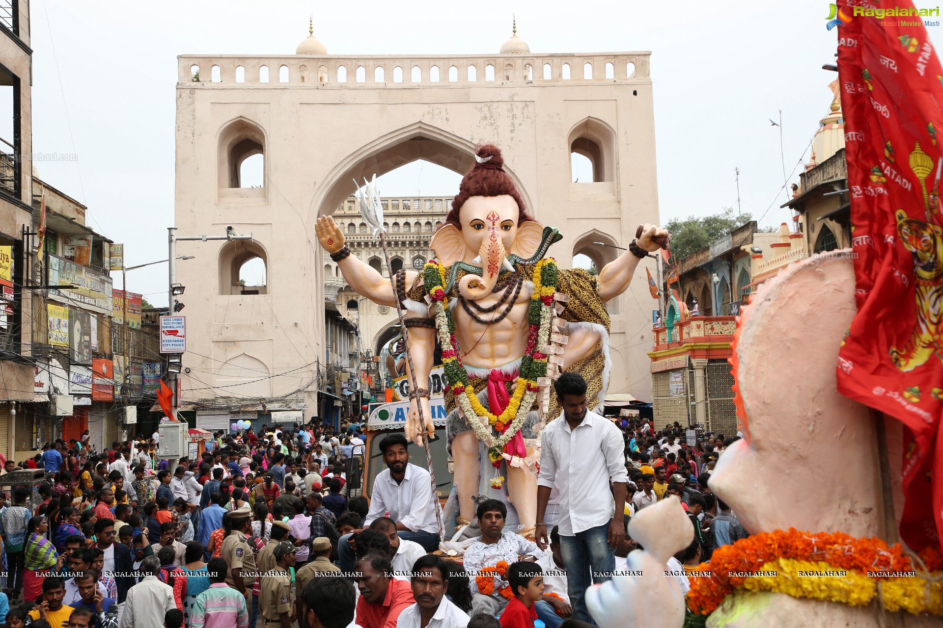 Ganesh Immersion Procession 2019 at Charminar