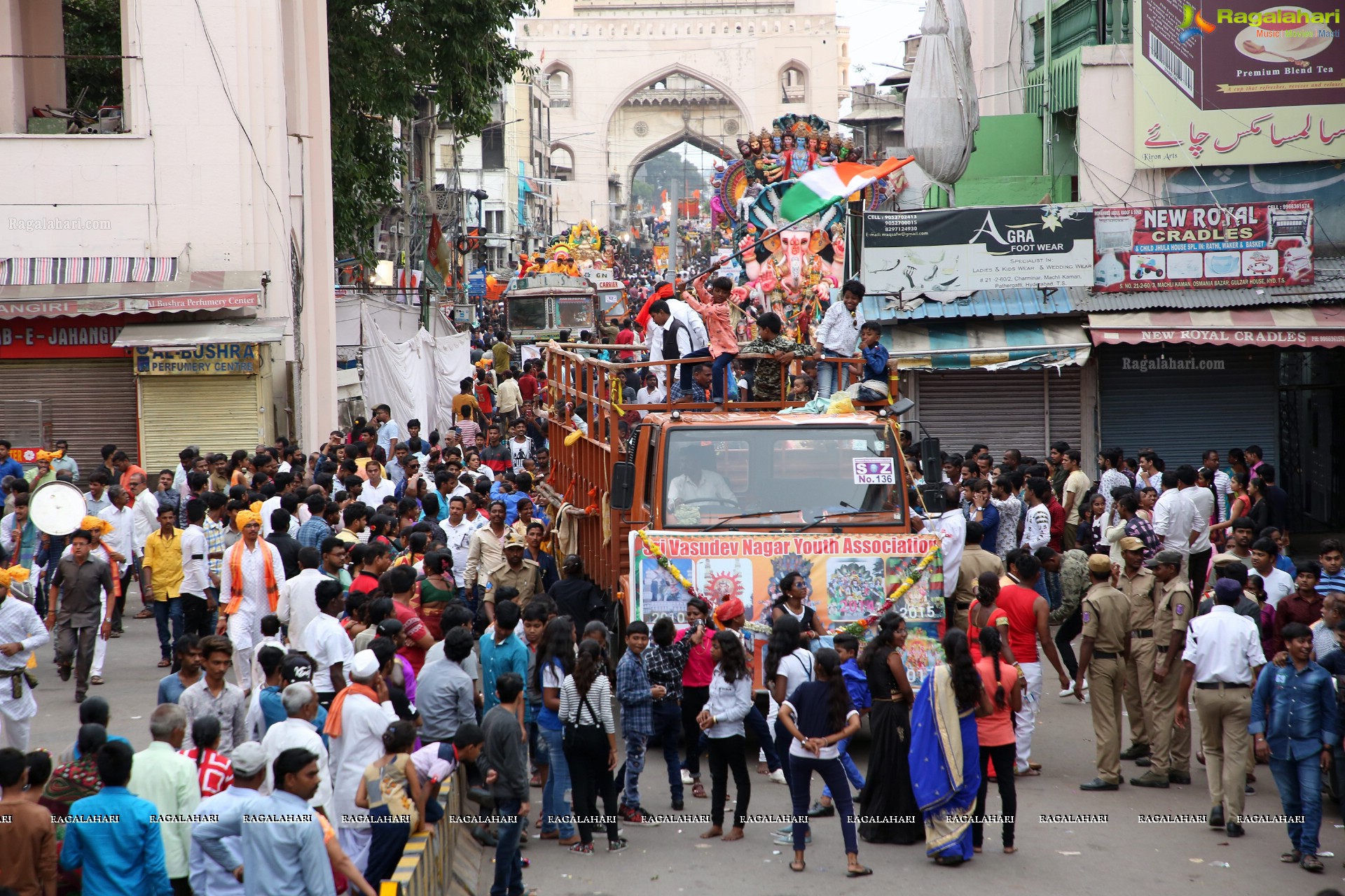 Ganesh Immersion Procession 2019 at Charminar