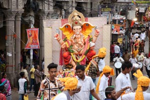 Ganesh Immersion Procession at Charminar