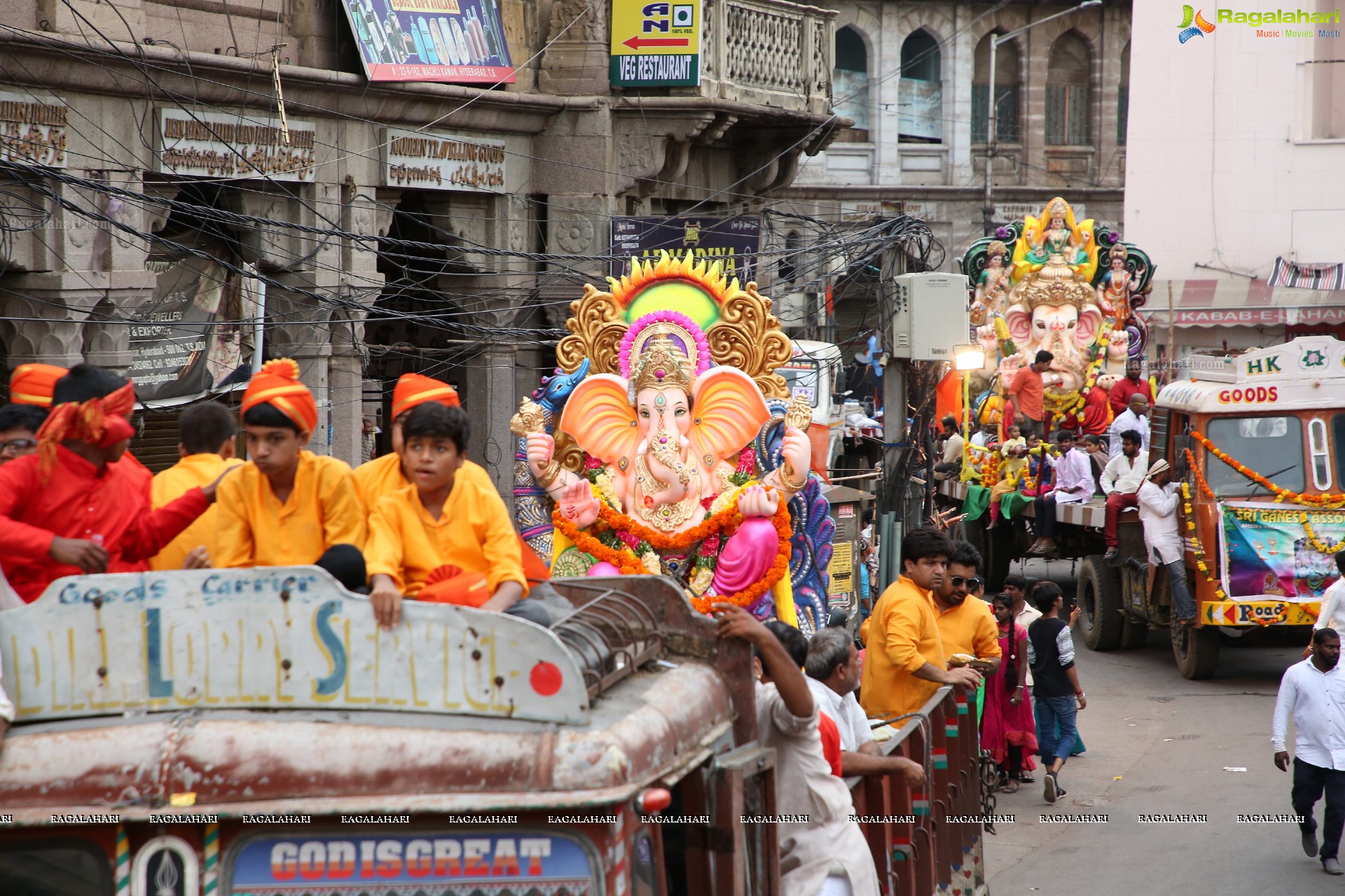 Ganesh Immersion Procession 2019 at Charminar