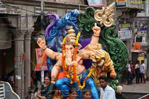 Ganesh Immersion Procession at Charminar