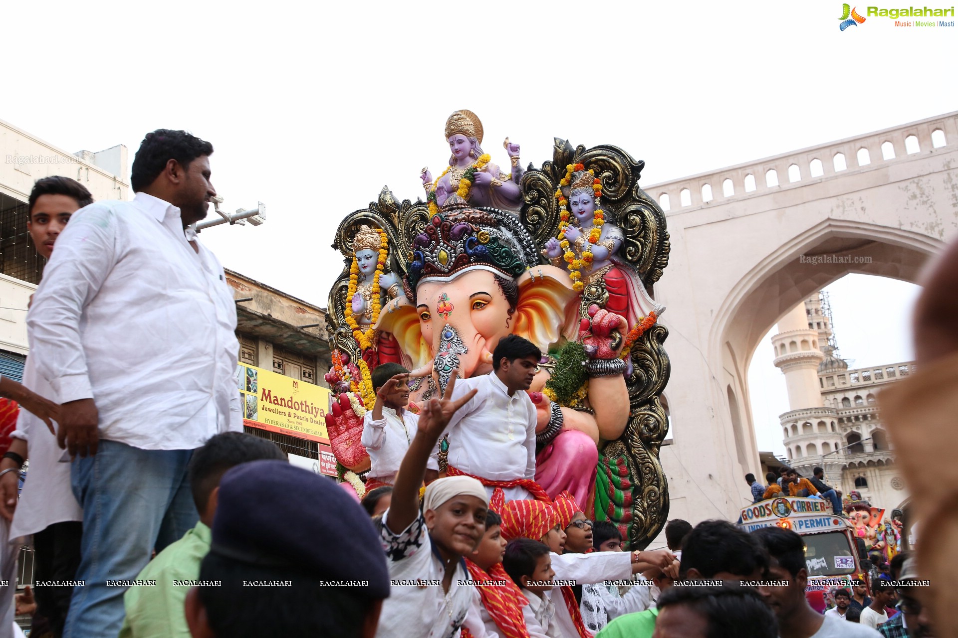 Ganesh Immersion Procession 2019 at Charminar