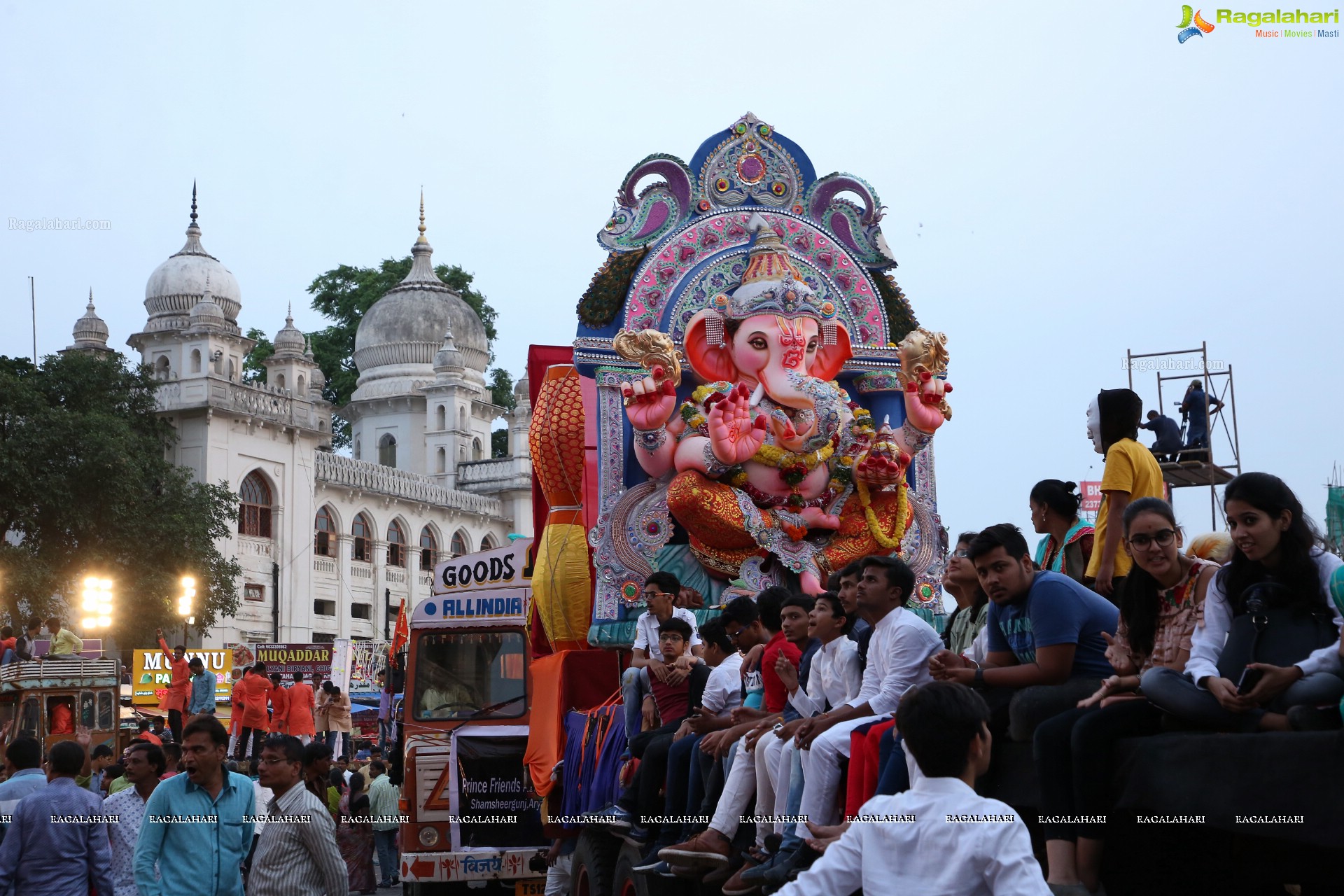 Ganesh Immersion Procession 2019 at Charminar