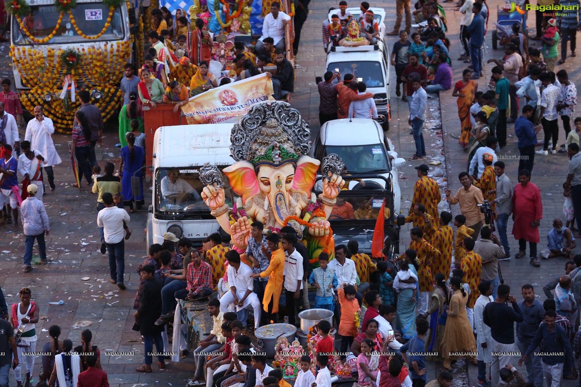 Ganesh Immersion Procession 2019 at Charminar