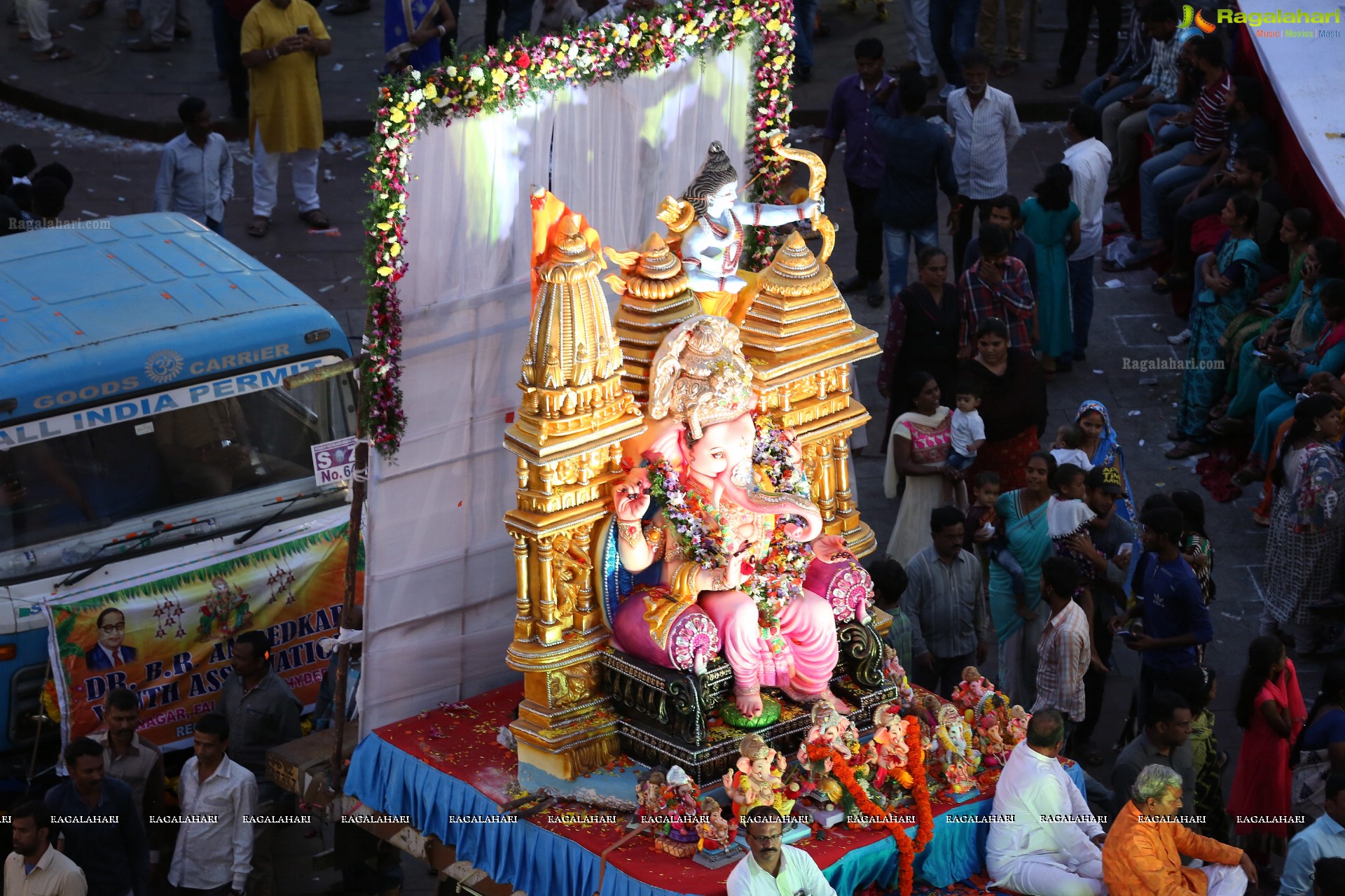 Ganesh Immersion Procession 2019 at Charminar