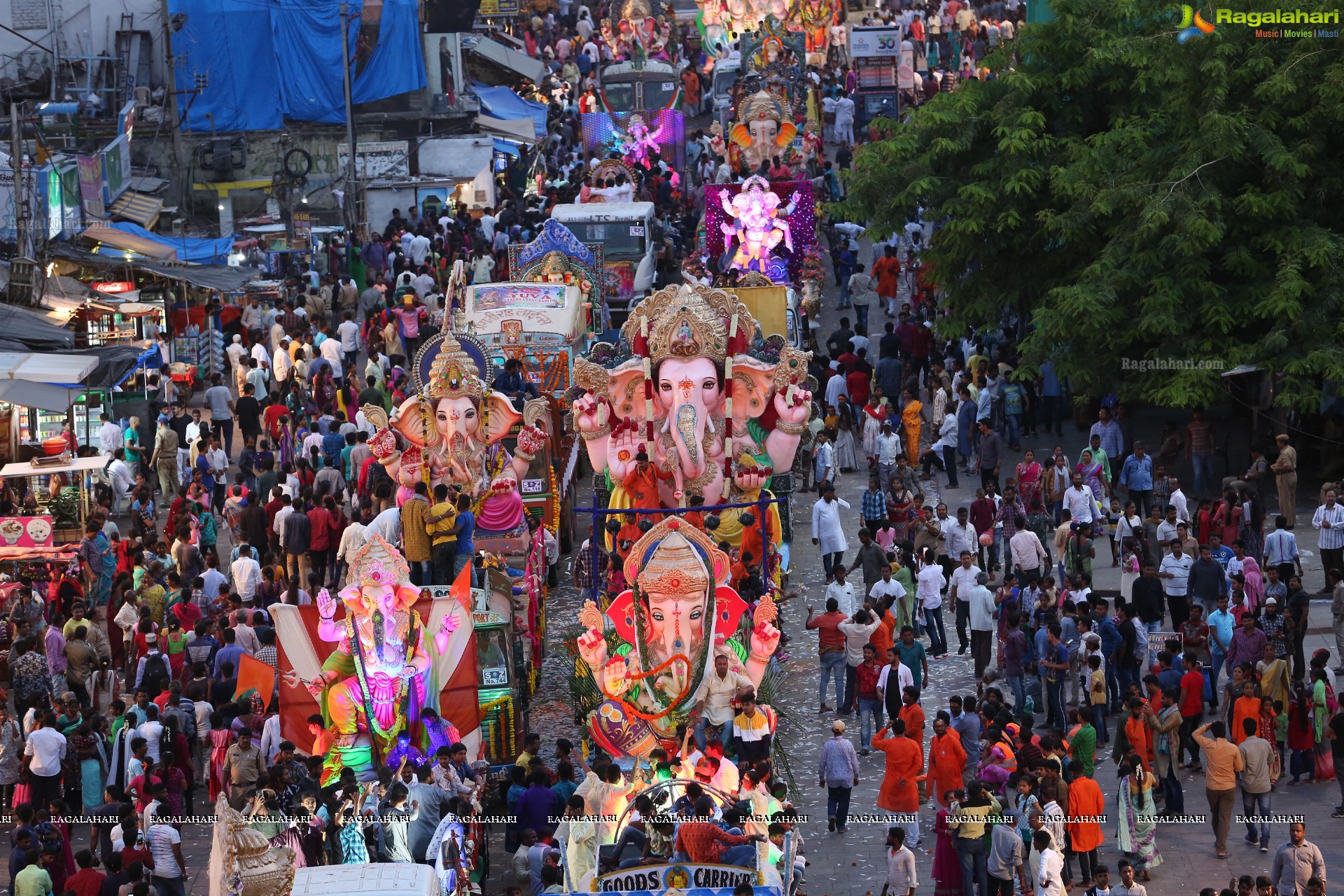 Ganesh Immersion Procession 2019 at Charminar