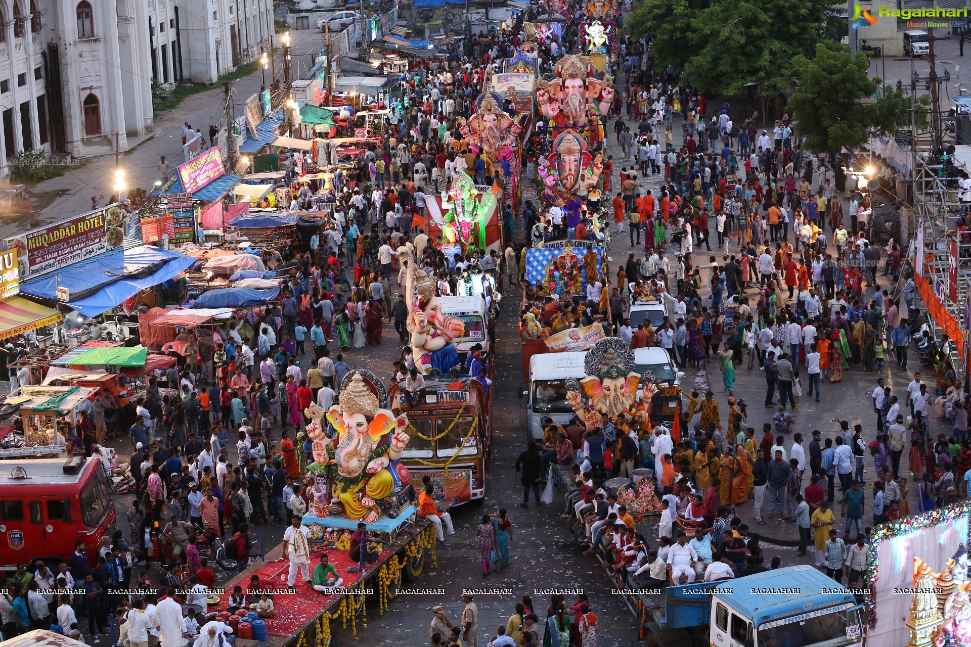 Ganesh Immersion Procession 2019 at Charminar