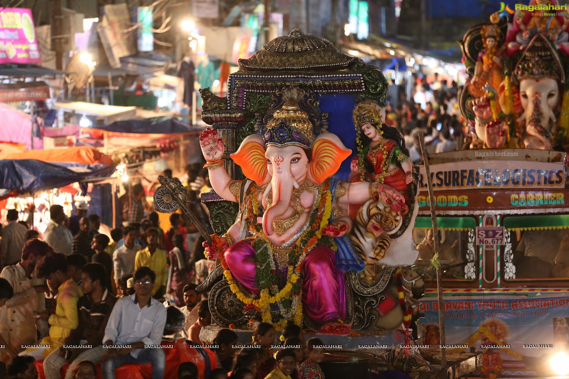 Ganesh Immersion Procession 2019 at Charminar