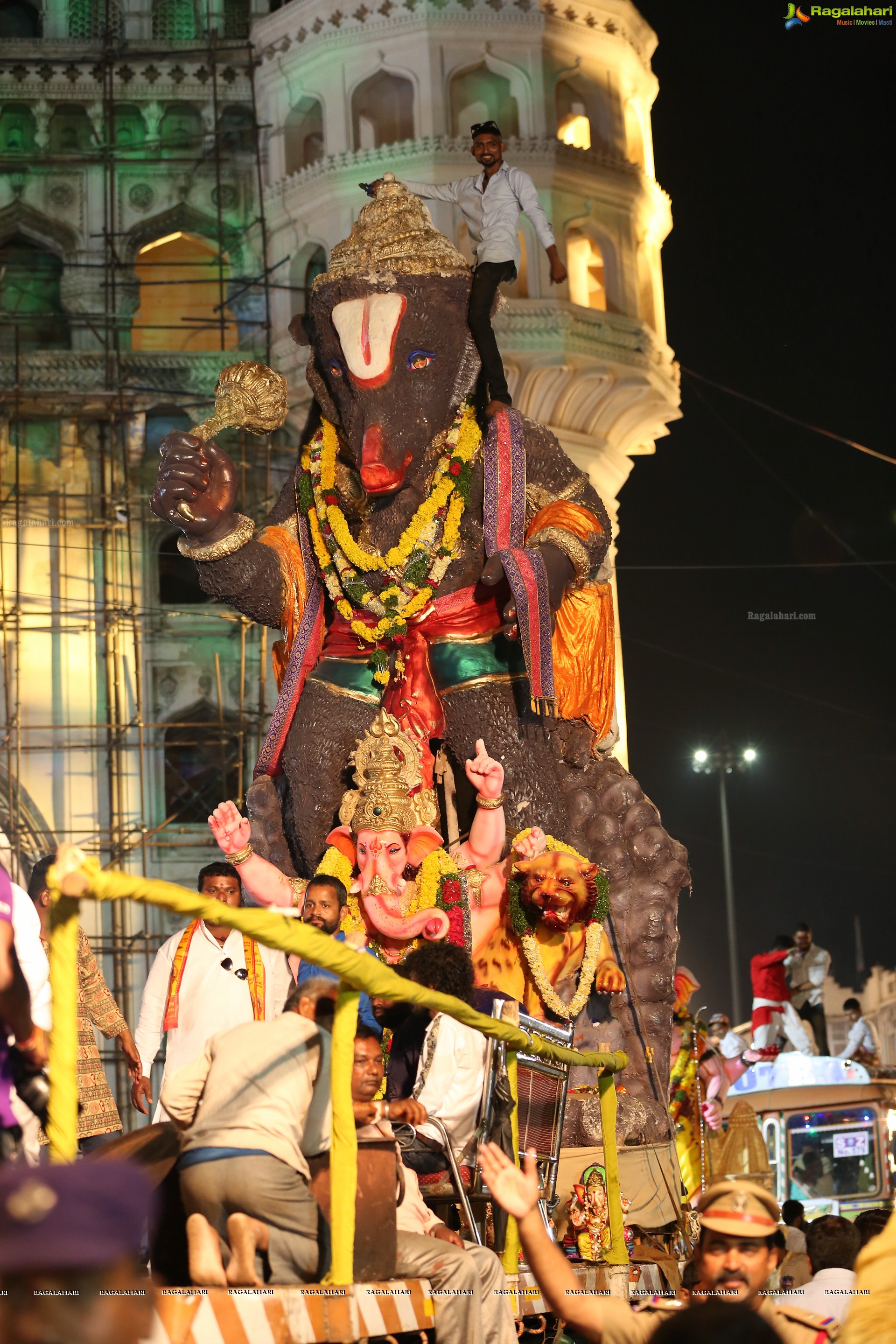 Ganesh Immersion Procession 2019 at Charminar