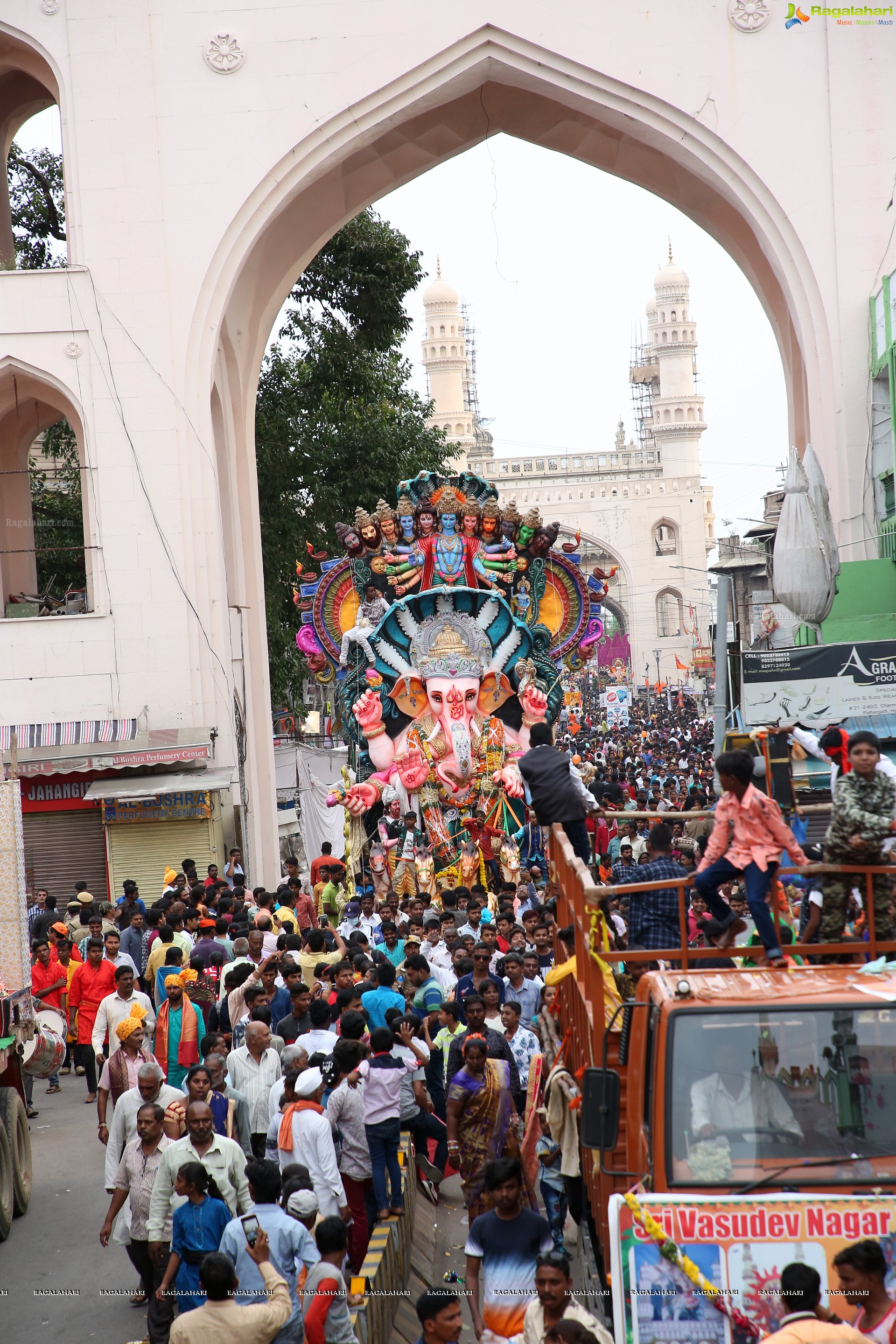 Ganesh Immersion Procession 2019 at Charminar