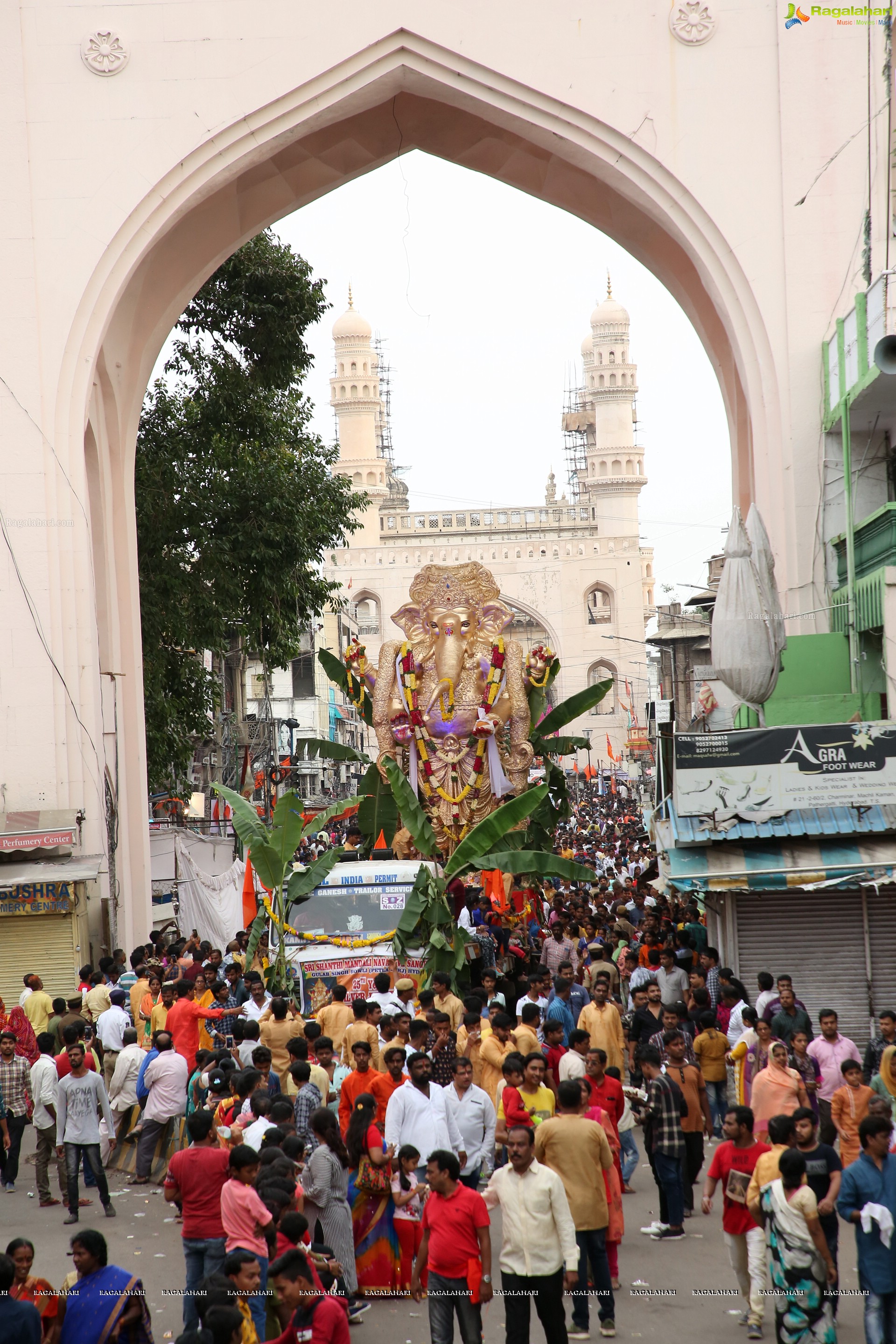 Ganesh Immersion Procession 2019 at Charminar